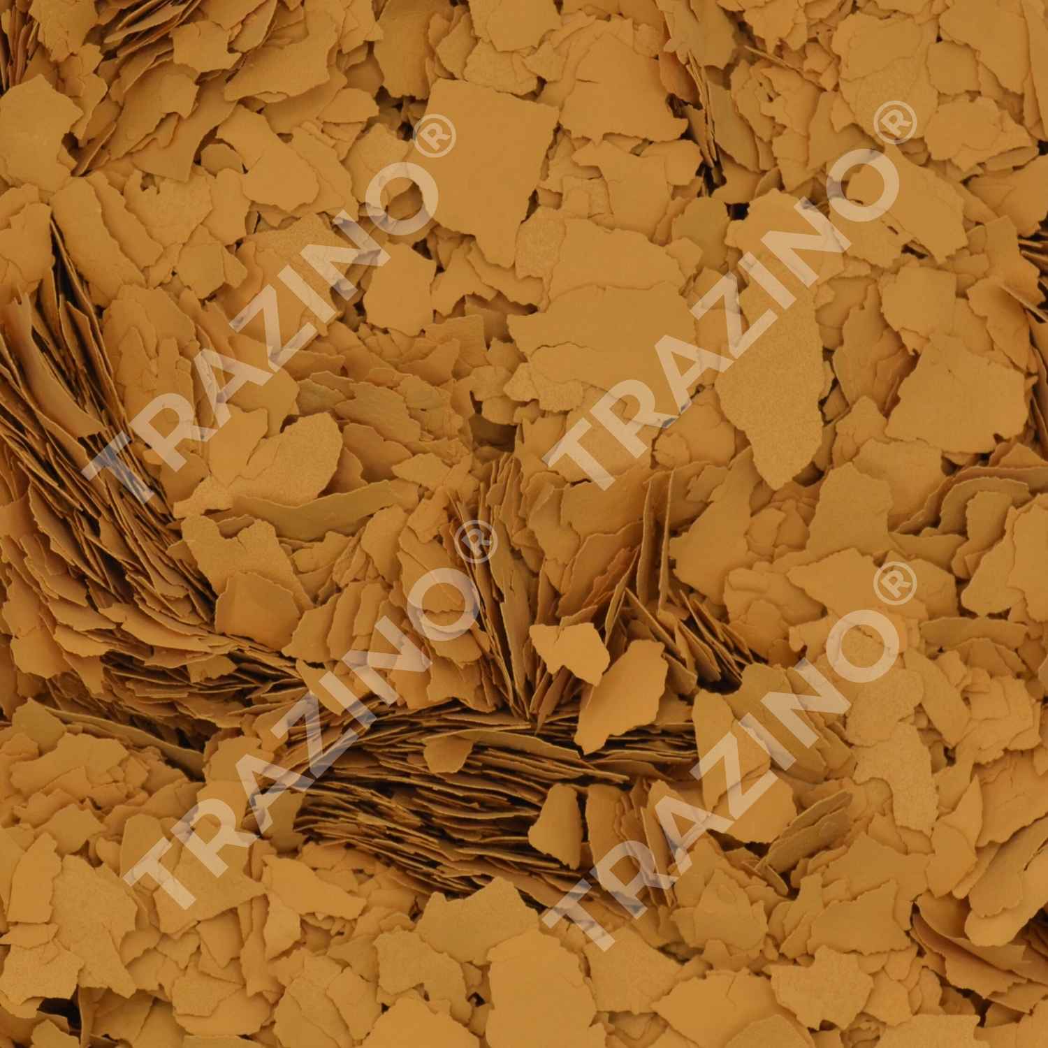 Trazino® Farbchips in Goldbeige zum Einstreuen für Beschichtungen Trazino® Farbchips in Goldbeige zum Einstreuen für Beschichtungen
